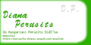 diana perusits business card